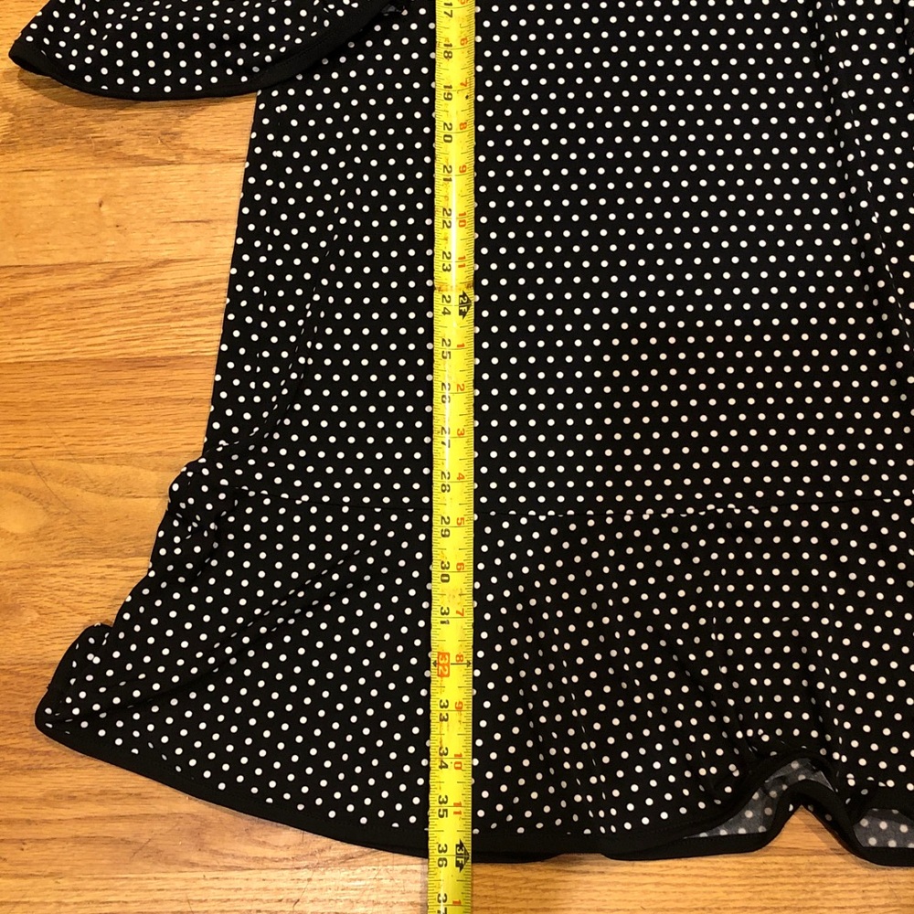 New with tag. Michael Michael Kors Black Dress with White Polka Dots - Picture 7 of 9
